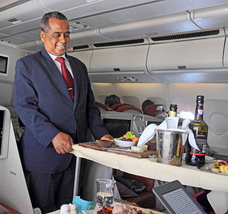 Sri Lankan Airlines, Airbus A330, Business Class, desert trolley,  4000 A 650