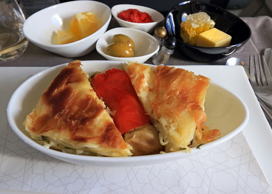 Turkish Airlines, Airbus A320, Business Class, dining, main course, London to Istanbul, 600