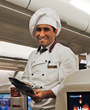 Turkish Airlines, Airbus A330, Business Class, on board chef, Hanoi to Istanbul, A 300