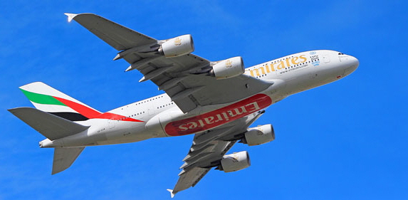 UK, LONDON, Heathrow Airport, Take Offs, Emirates Airlines, Airbus A380 aircraft, UK32101JPL A 600