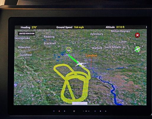 Holding pattern before landing  400 deep