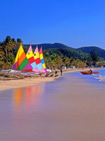 ANTIGUA, beach and sailboats, ANT990JPL 150