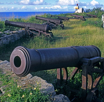 ANTIGUA, Fort James canons, ANT637JPL A 365