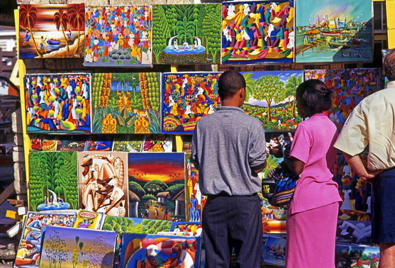 ANTIGUA, St John's, local art, original paintings for sale, ANT611JPL A 557