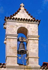 Greek Islands, CRETE, Kritsa, Panagia Kera church (13th century), bell tower, GIS1139JPL A 205
