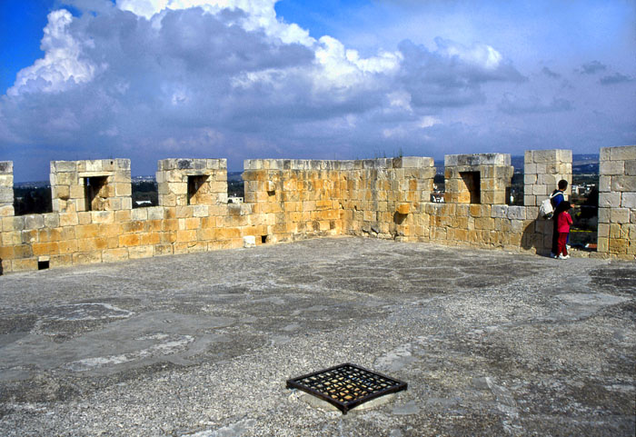 CYPRUS, Limassol area, KOLOSSI CASTLE, top of tower, CYP339JPL A 700