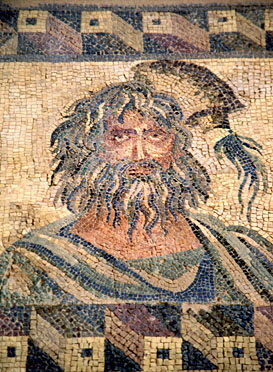 CYPRUS, Paphos, Kato Paphos, House of Dionysos mosaic, CYP416JPL A 400 deep