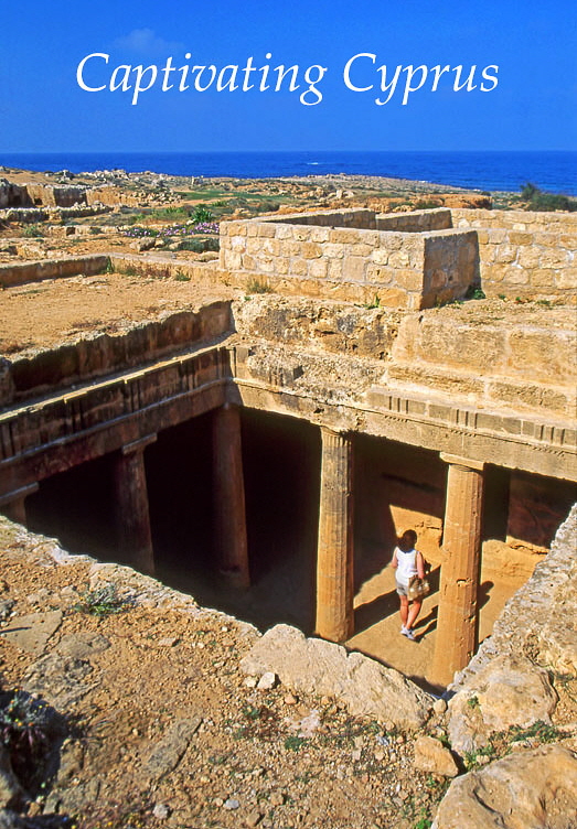 CYPRUS, Paphos, Kato Paphos, Tombs Of The Kings, tomb with Doric pillars, CYP424JPL A 780 deep captioned