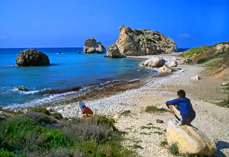 CYPRUS, Petra Tou Romiou (Aphrodite's birthplace) coast, CYP375JPL A 750