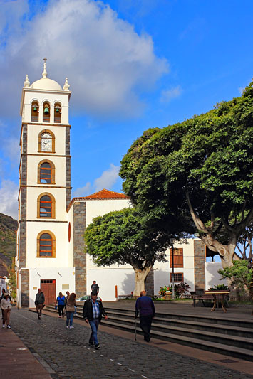 Canary Islands, TENERIFE, Garachico, old town, Santa Ana Church, SPN1771JPL 533 deep