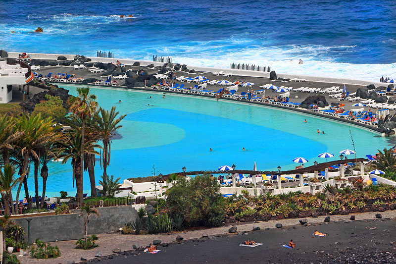 Canary Islands, TENERIFE, Puerto de la Cruz, Lido Martianez (Lago Martianez), SPN1659JPL A  800