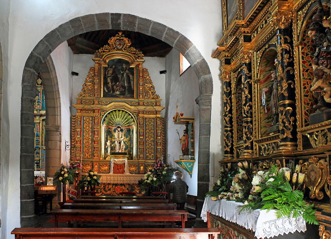Canary Islands, TENERIFE, Puerto de la Cruz, San Francisco Church, interior, SPN1544JPL 700