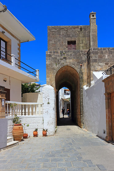 RHODES, Lindos, village street, GIS1311JPL 370