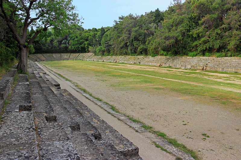 RHODES, Rhodes Town, Acropolis site, ancient stadium, GIS1684JPL 800