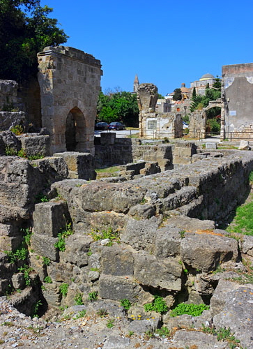 RHODES, Rhodes Town, Old Town, archaeological excavation site, GIS1574JPL 363