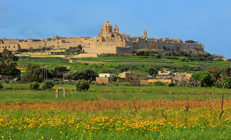 MALTA, Mdina, and countryside view, MLT1011JPL 800