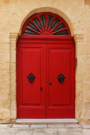 MALTA, Mdina, closed house door, MLT1027JPL 370