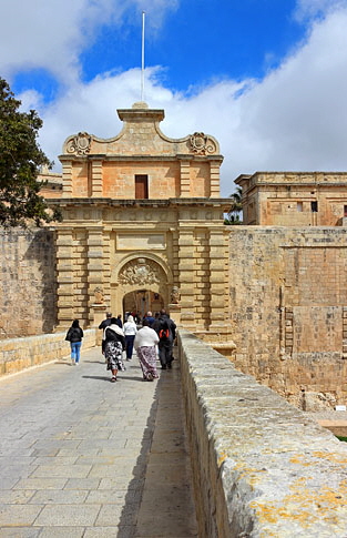 MALTA, Mdina, main gateway entrance, MLT1012JPL 485 deep