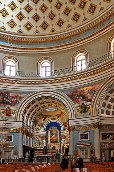 MALTA, Mosta, Mosta Rotunda Church, interior, MLT995JPL 370