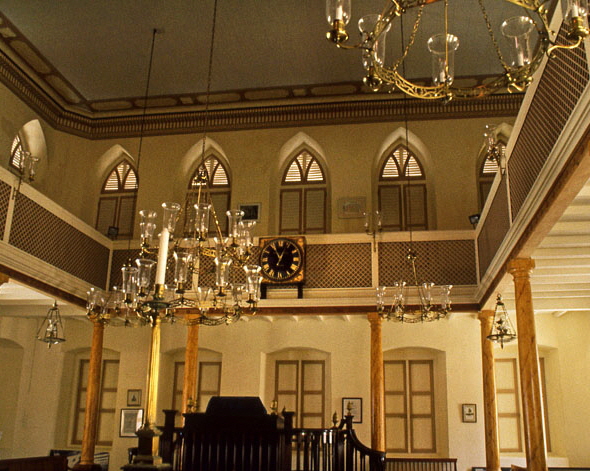 BARBADOS, Bridgetown, Jewish Synagogue, interior, BAR231JPL A 700