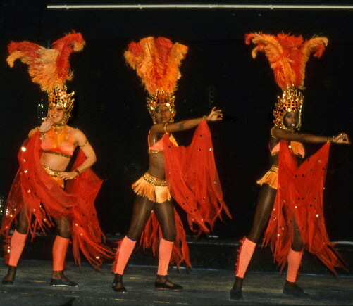 BARBADOS, Carnival dancers, cultural show, BAR374JPL A 625
