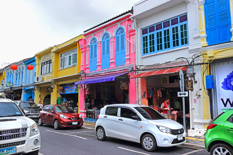Thailand, PHUKET, Phuket Old Town, Sino-Portuguese architecture, shophouses, THA3859JPL A 750