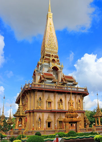 Thailand, PHUKET, Wat Chalong, Pagoda, THA3924JPL A 360
