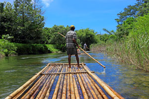 THAILAND, Phang Nga Province, KHAO LAK, Bamboo Rafting, THA4392JPL A 300