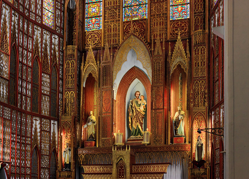 Vietnam, HANOI, Old Quarter, St Joseph's Cathedral, interior, VT1307JPL A 800